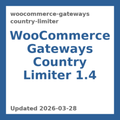 WooCommerce Gateways Country Limiter 1.4