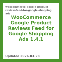 WooCommerce Google Product Reviews Feed for Google Shopping Ads 1.4.1