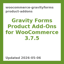 WooCommerce Gravity Forms Product Add-Ons 3.7.5