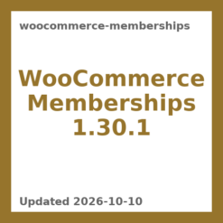 WooCommerce Memberships 1.30.1