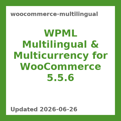 WooCommerce Multilingual 5.5.6