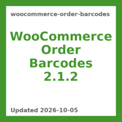 WooCommerce Order Barcodes 2.1.2