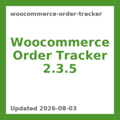 Woocommerce Order Tracker 2.3.5