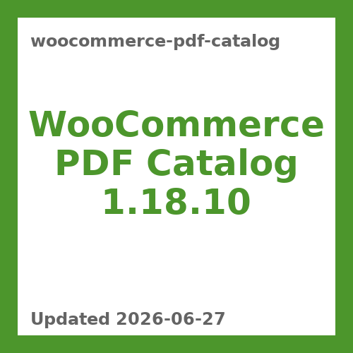 WooCommerce PDF Catalog 1.18.10