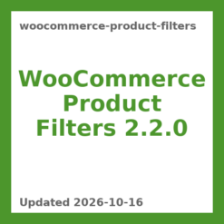 Product Filters for WooCommerce 2.2.0
