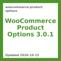 WooCommerce Product Options 3.0.1