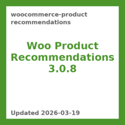 WooCommerce Product Recommendations 3.0.8