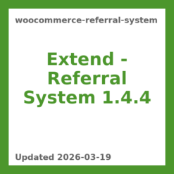 WooCommerce Referral System 1.4.4
