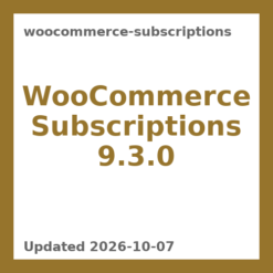 WooCommerce Subscriptions 9.3.0