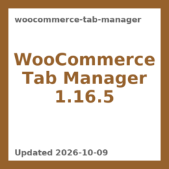 WooCommerce Tab Manager 1.16.5