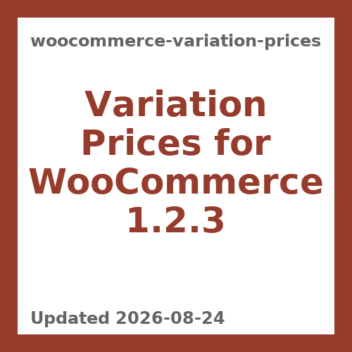 Variation Prices for WooCommerce 1.2.3