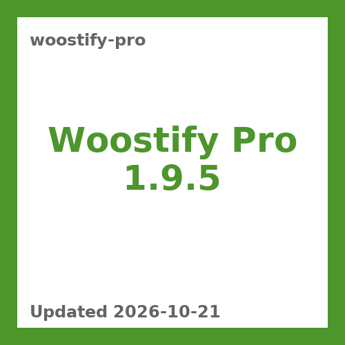 Woostify Pro 1.9.5
