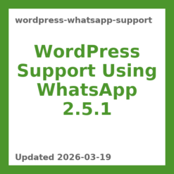 WordPress WhatsApp Support 2.5.1