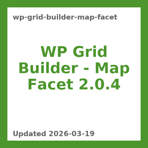 WP Grid Builder – Map Facet 2.0.4