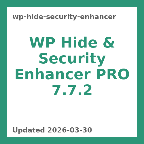 WP Hide & Security Enhancer PRO 7.7.2