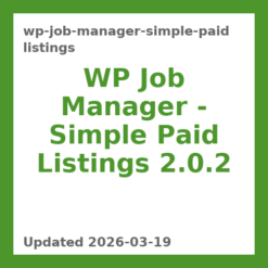 WP Job Manager – Simple Paid Listings 2.0.2