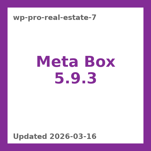 Meta Box 5.9.3