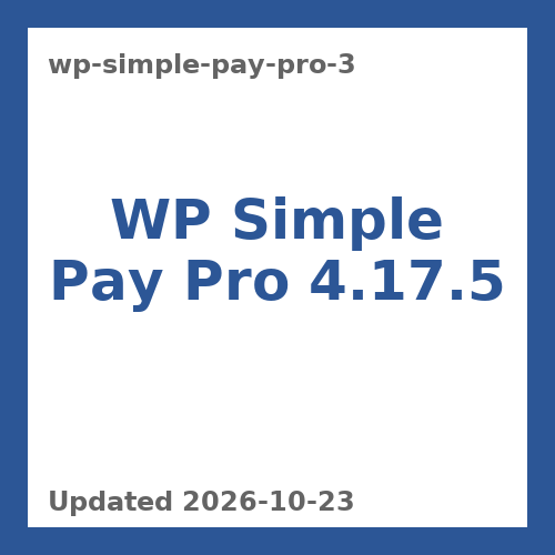WP Simple Pay Pro 4.17.5