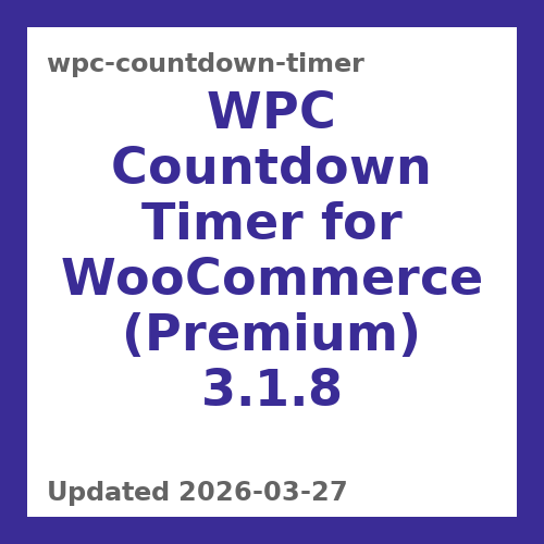 WPC Countdown Timer for WooCommerce (Premium) 3.1.8