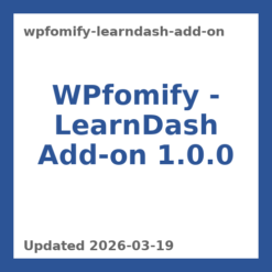 WPfomify – LearnDash Add-on 1.0.0
