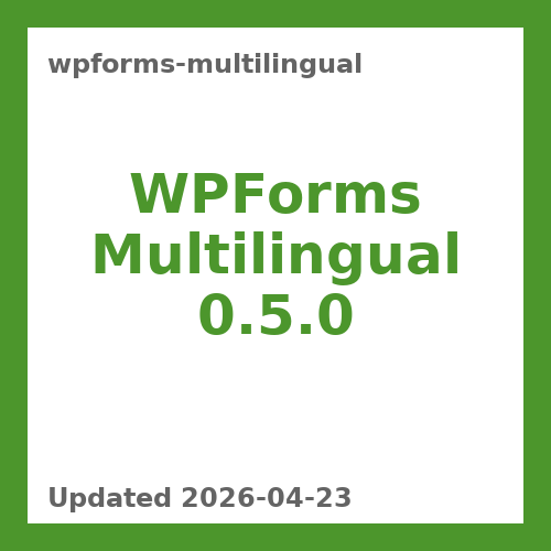 WPForms Multilingual 0.5.0