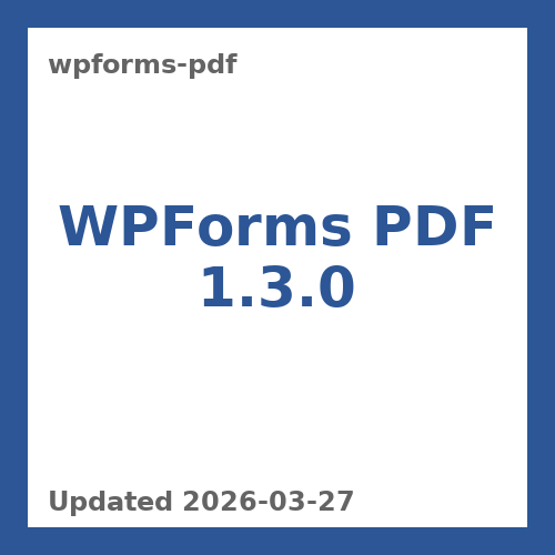 WPForms PDF 1.3.0