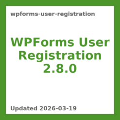 WPForms User Registration 2.8.0