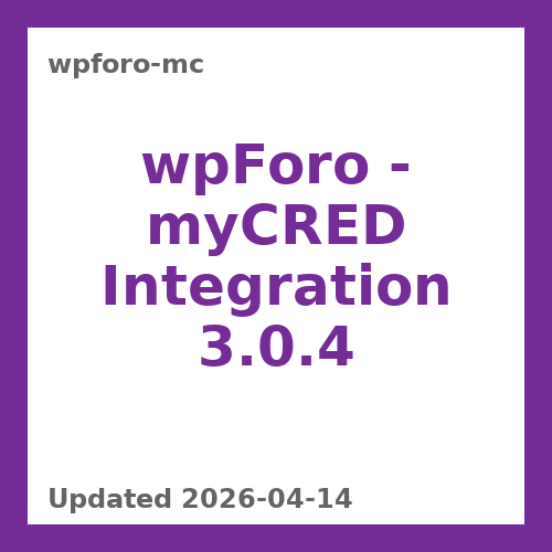 wpForo - myCRED Integration 3.0.4