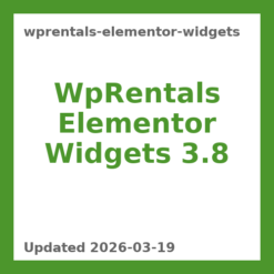 WpRentals Elementor Widgets 3.8