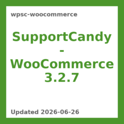 SupportCandy – WooCommerce 3.2.7