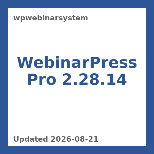 WebinarPress Pro 2.28.14