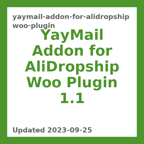 YayMail Addon for AliDropship Woo Plugin 1.1