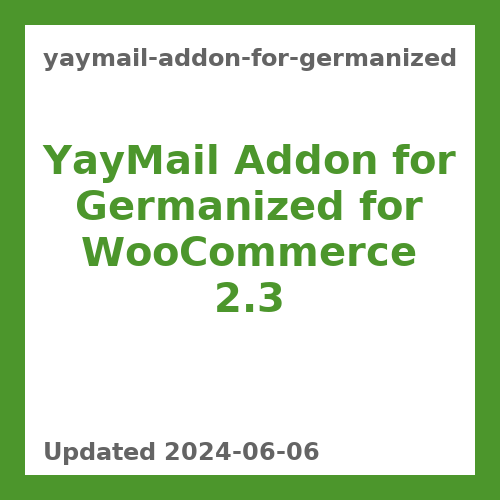 YayMail Addon for Germanized 2.3