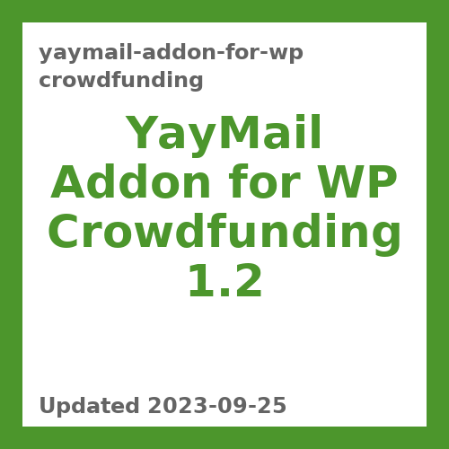 YayMail Addon for WP Crowdfunding 1.2