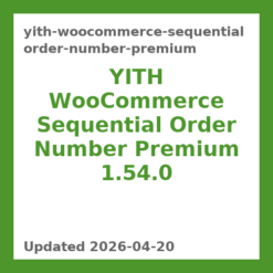 YITH WooCommerce Sequential Order Number Premium 1.54.0