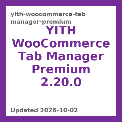 YITH WooCommerce Tab Manager Premium 2.20.0